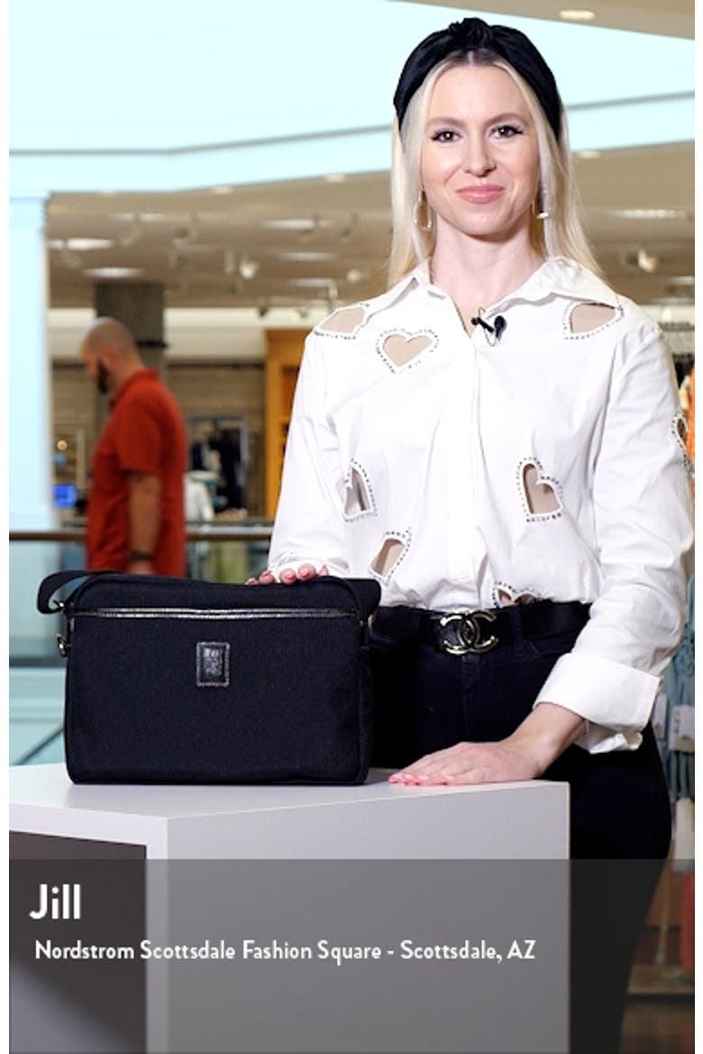 Longchamp Boxford Recycled Canvas & Leather Camera Crossbody Bag