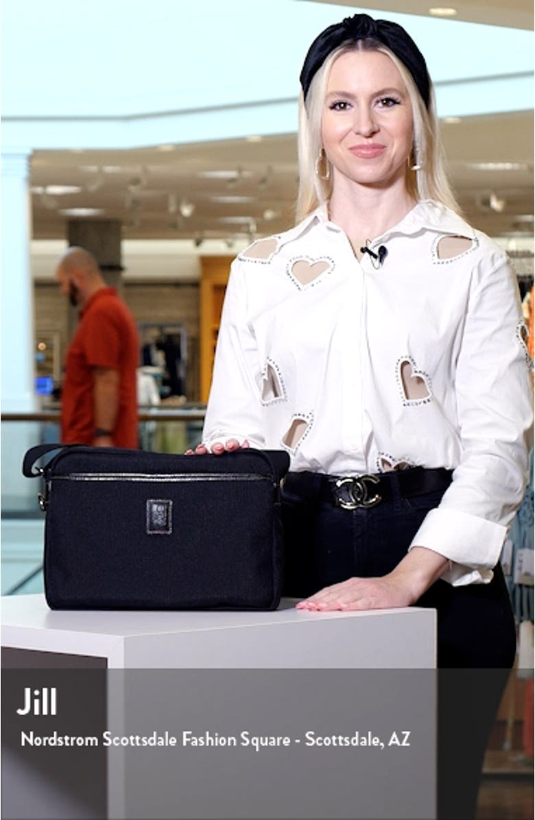 Boxford Recycled Canvas & Leather Camera Crossbody Bag, sales video thumbnail