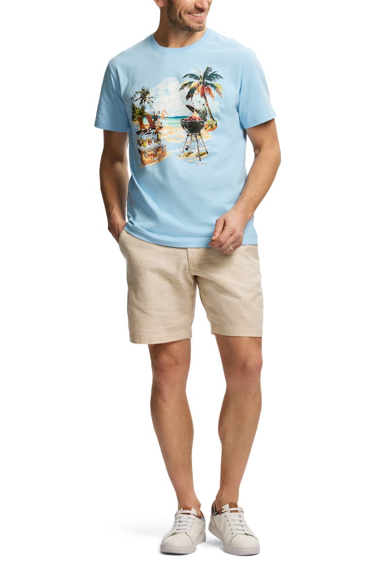 Summer BBQ Knit Graphic T-Shirt, Alternate, color, LIGHT BLUE