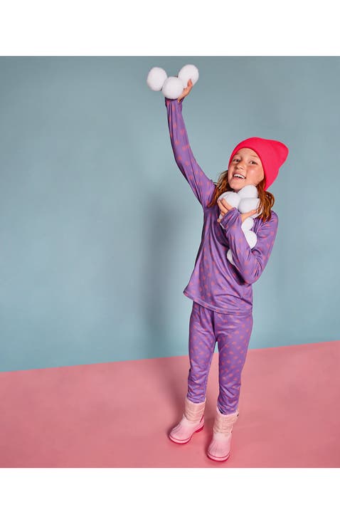 Girls Thermal Base Layer Long Underwear Thermaskin Crew Neck Shirt