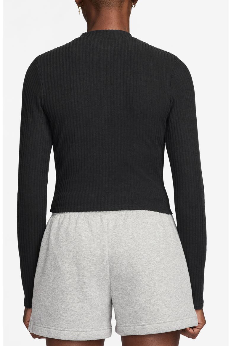 Chill Rib Cardigan, Alternate, color, BLACK/ SAIL
