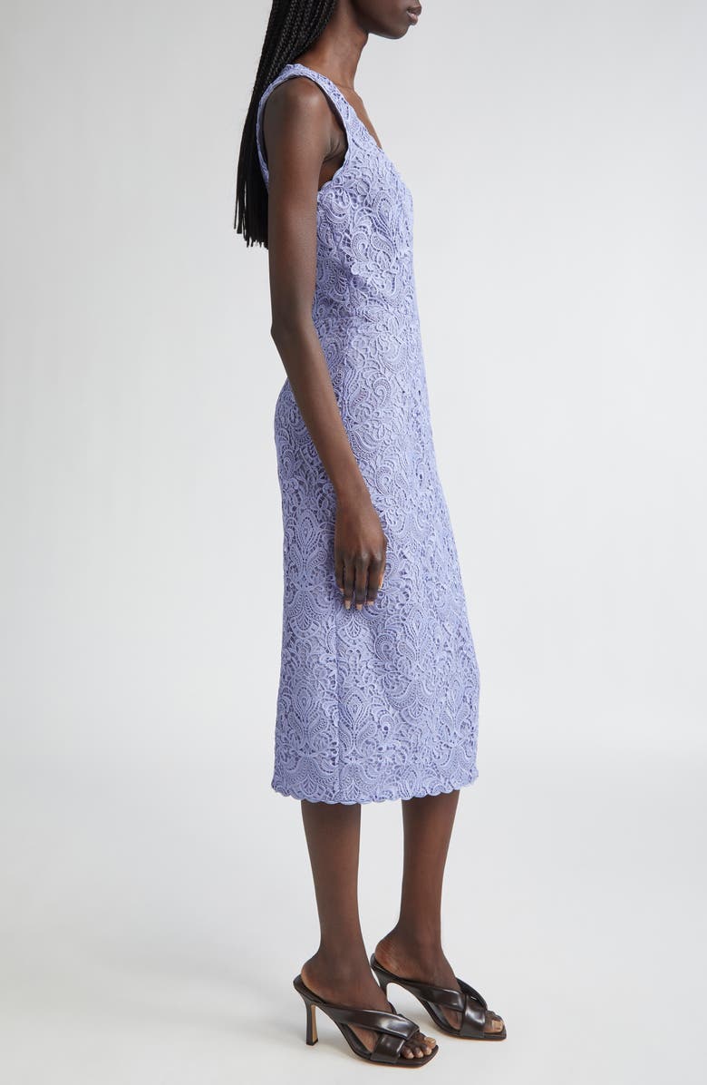 Etro Guipure Lace Midi Dress, Alternate, color, Glicine 2