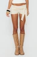 Princess Polly Daily Define Ruched Tie Side Micro Shorts