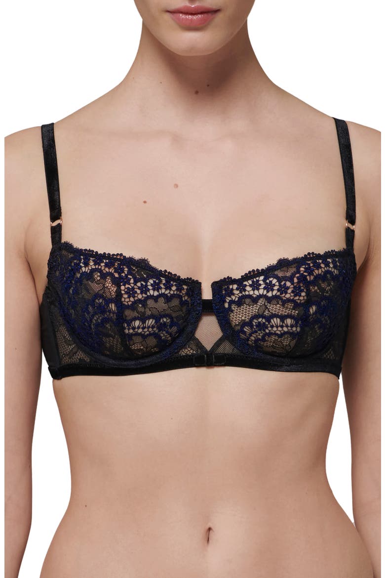 Scenario Underwire Demi Bra, Main, color, BLACK