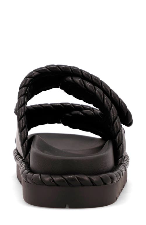 Mia Gemi Puffy Slide Sandal In Black