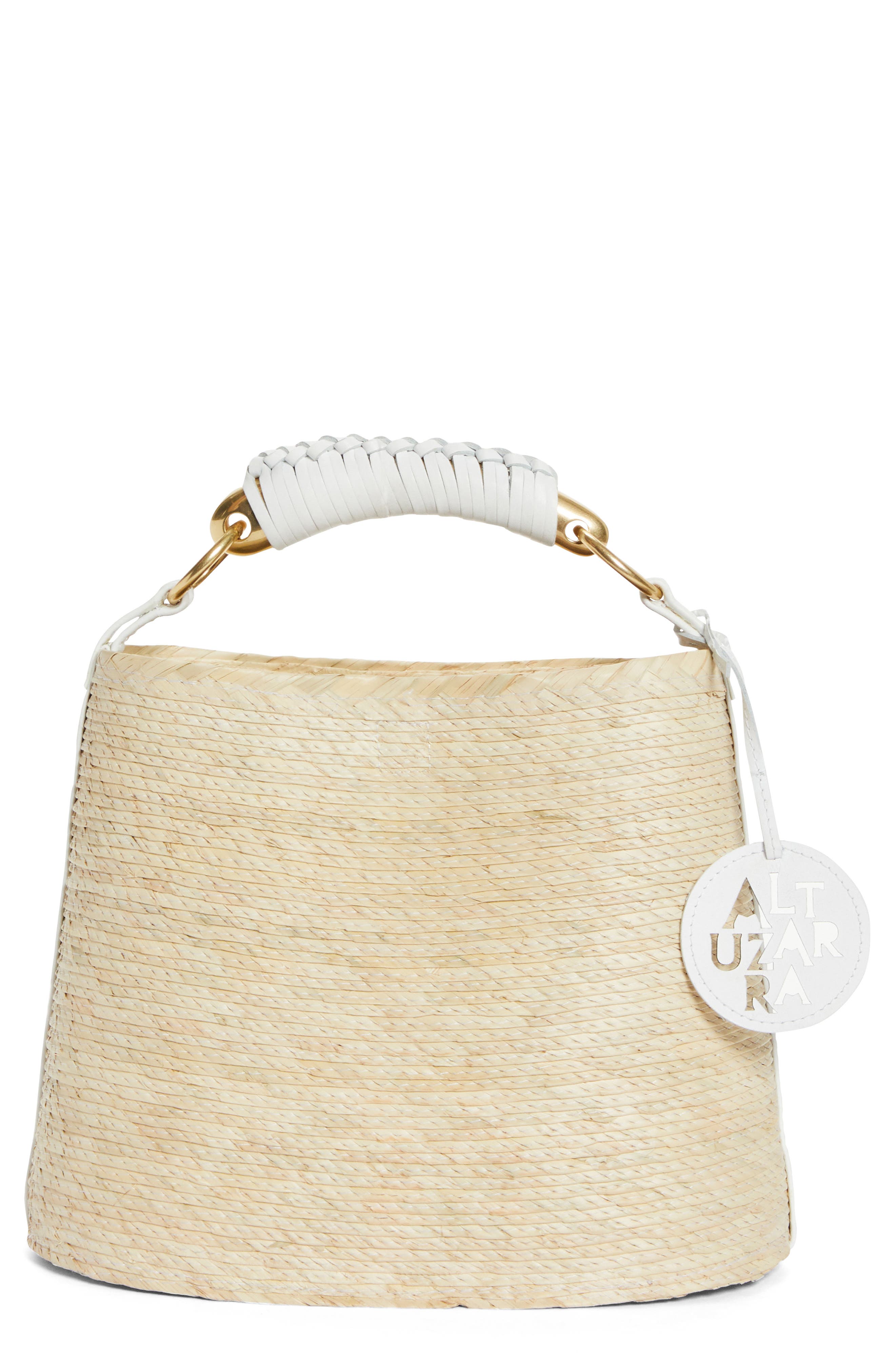Altuzarra Mini Watermill Straw Handbag, Main, color, 