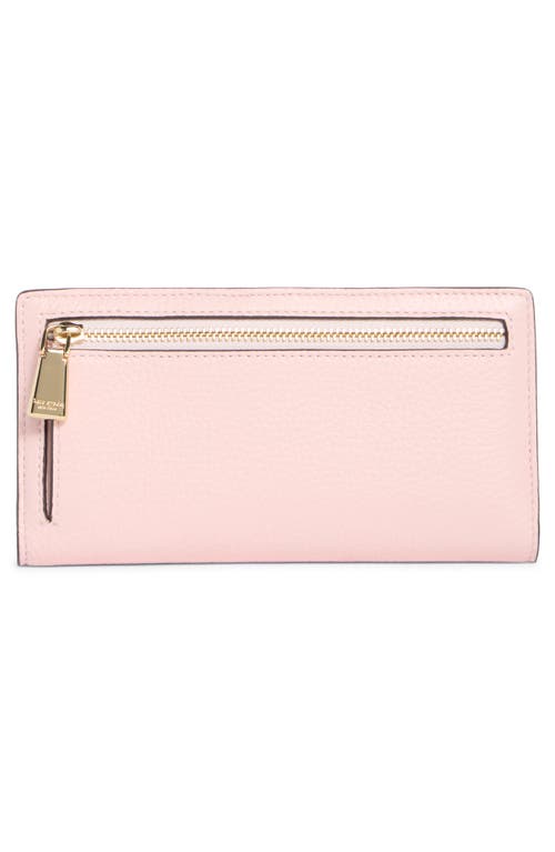 Kate Spade New York Taylor Pebbled Leather Slim Wallet In Pink