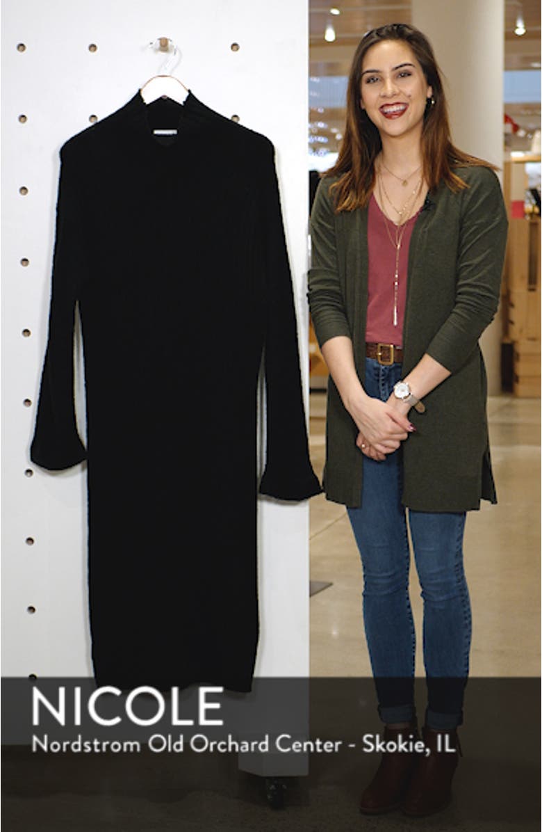 Rib Midi Sweater Dress, sales video thumbnail