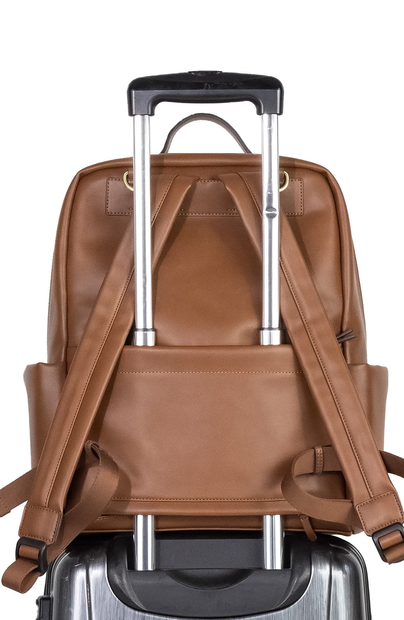 Peekaboo Diaper Backpack, Alternate, color, TOFFEE