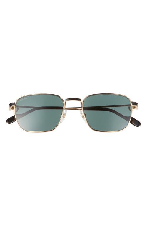 Cartier 54mm Rectangular Sunglasses in Gold  product