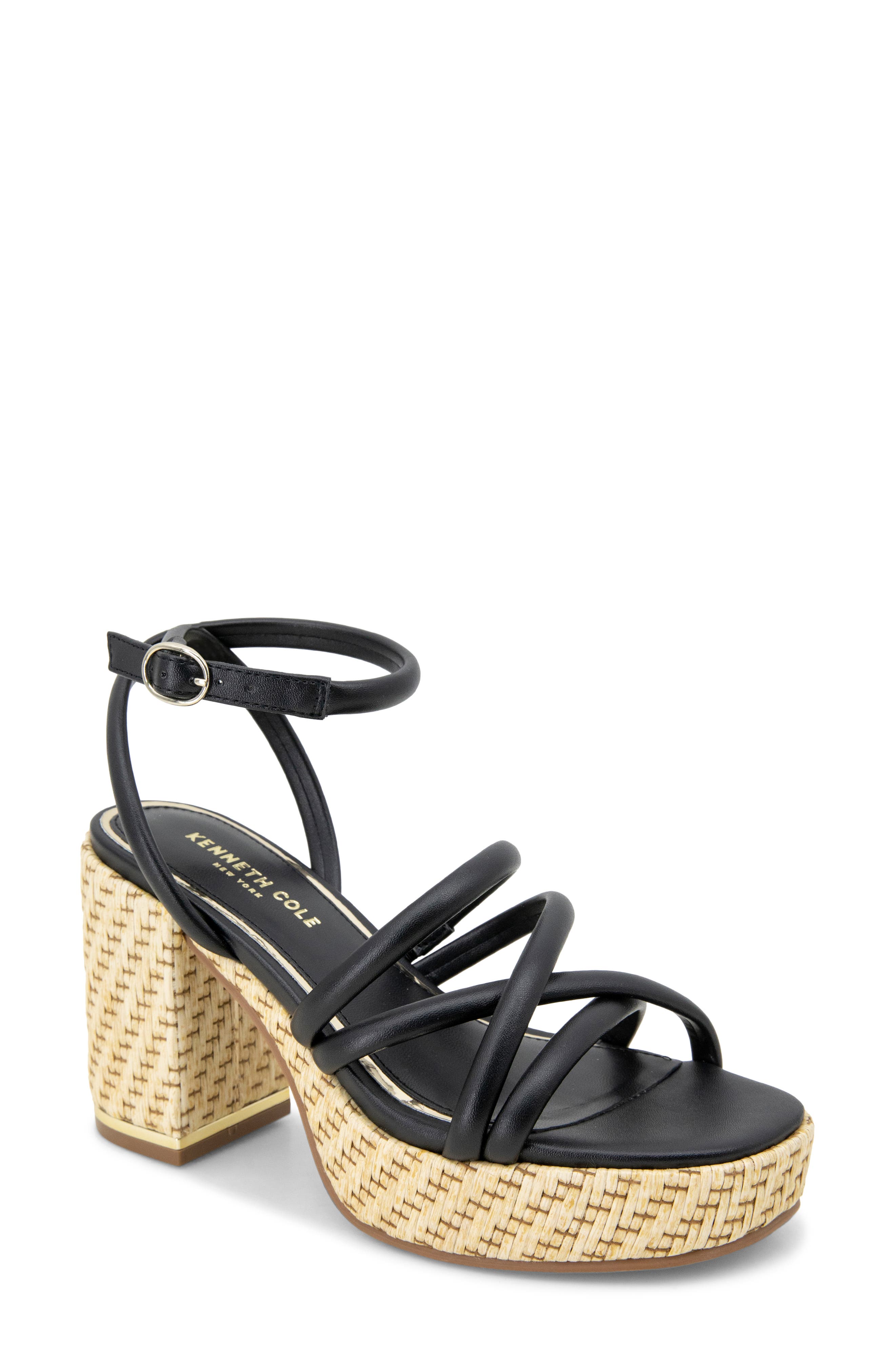 Kenneth Cole New York Daphne Ankle Strap Platform Sandal, Main, color, 