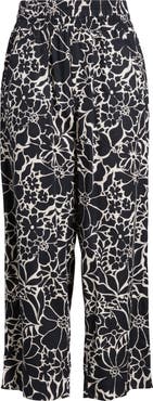 Wit & Wisdom Floral Cotton Blend Crop Pants