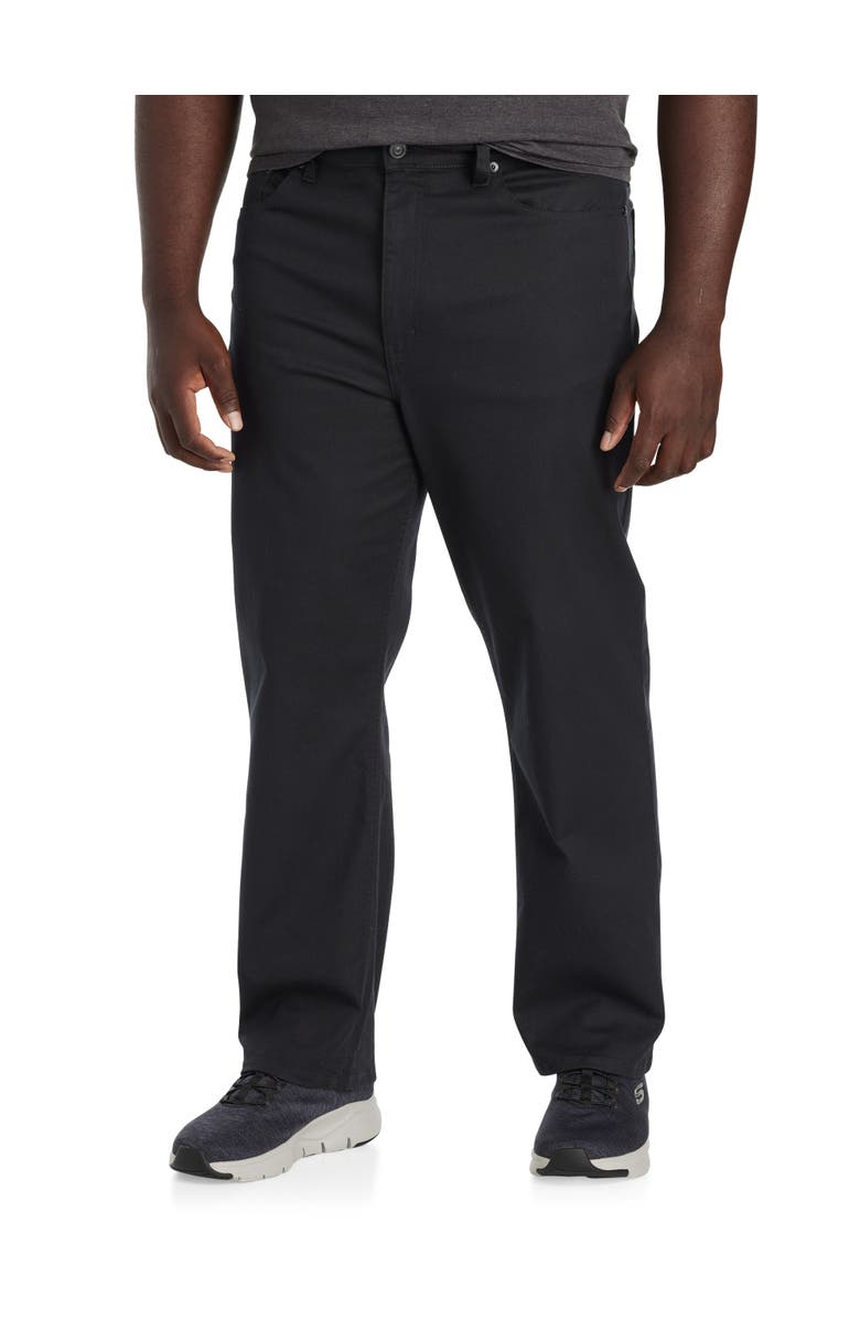 True Nation by DXL Big & Tall Black Loose-Fit Stretch Jeans, Main, color, Black