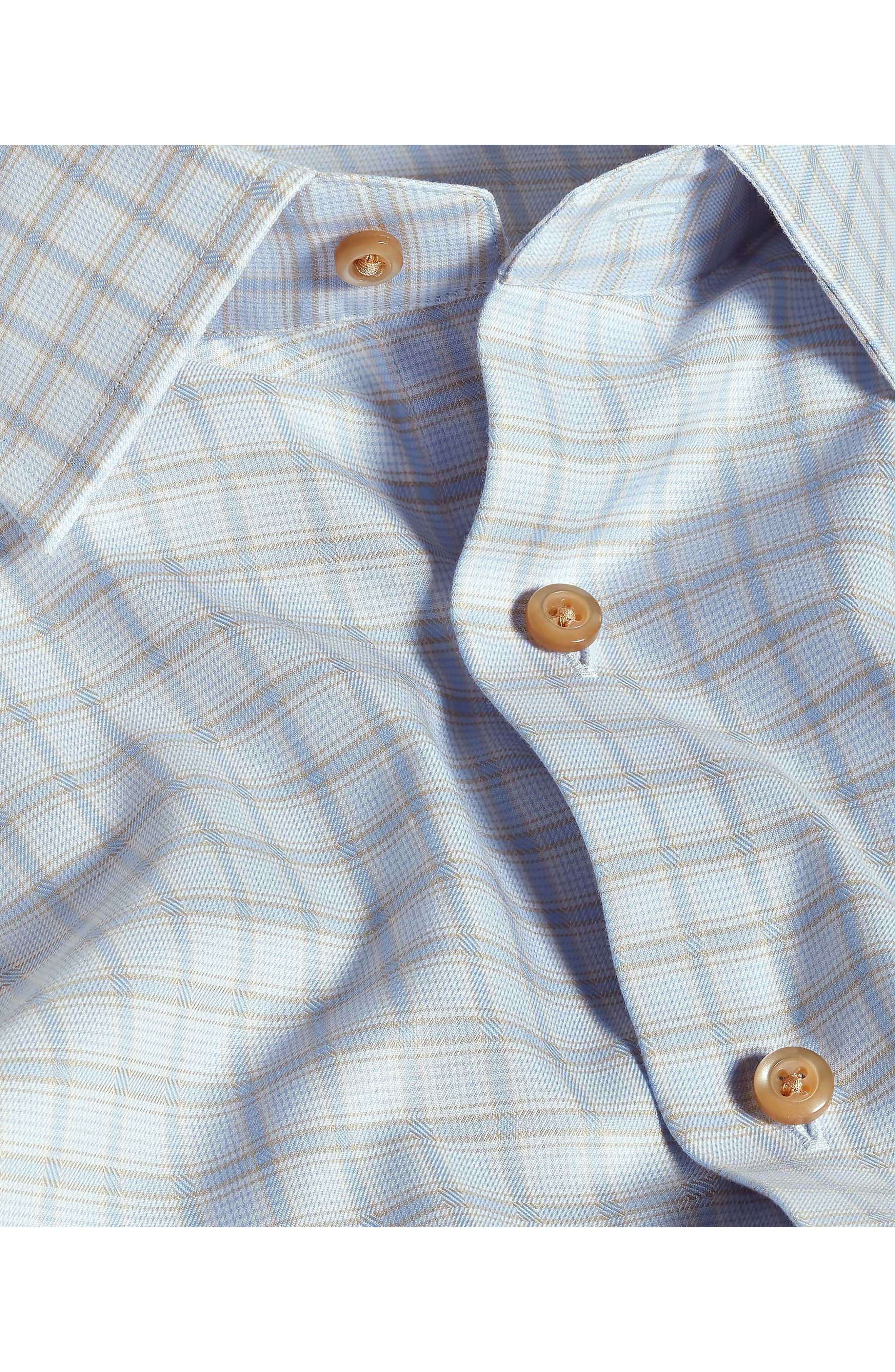 Trim Fit Dobby Check Cotton Dress Shirt - image 2