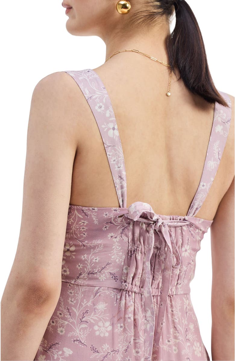 Reistor Perfect Floral Maxi with Tapered Straps in Pink, Alternate, color, Blossom Blush