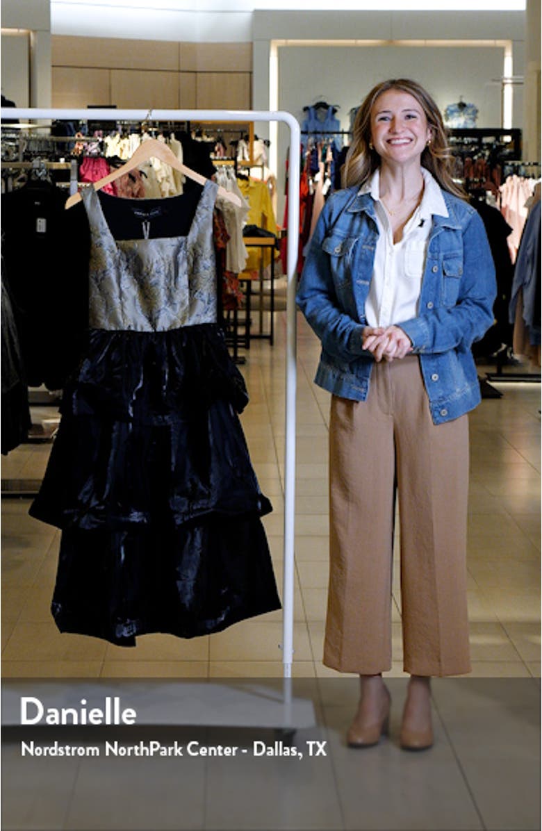 Floral Jacquard Midi Dress, sales video thumbnail