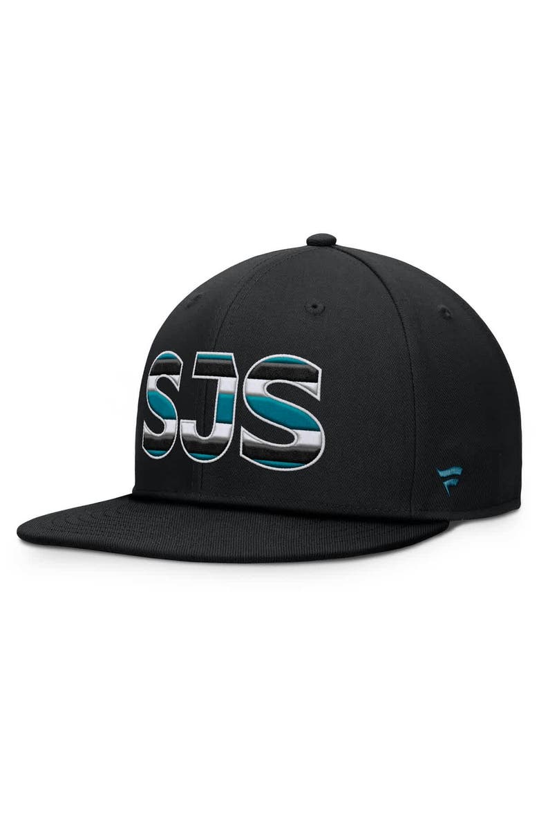 FANATICS Men's Fanatics Black San Jose Sharks Authentic Pro Alternate Jersey Snapback Hat, Alternate, color, Black