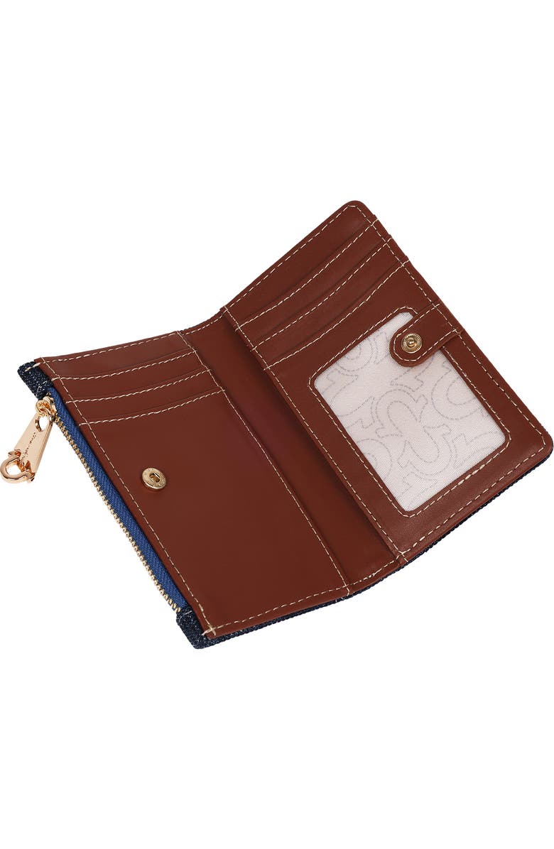 True Religion Buddha Patch Small Wallet, Alternate, color, Dark Denim