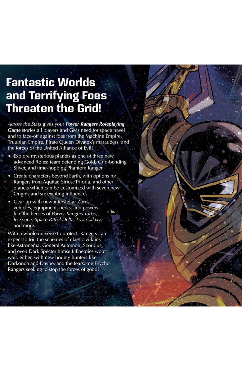 Renegade Game Studios Power Rangers Roleplaying Across the Stars Sourcebook, Alternate, color, Multicolored