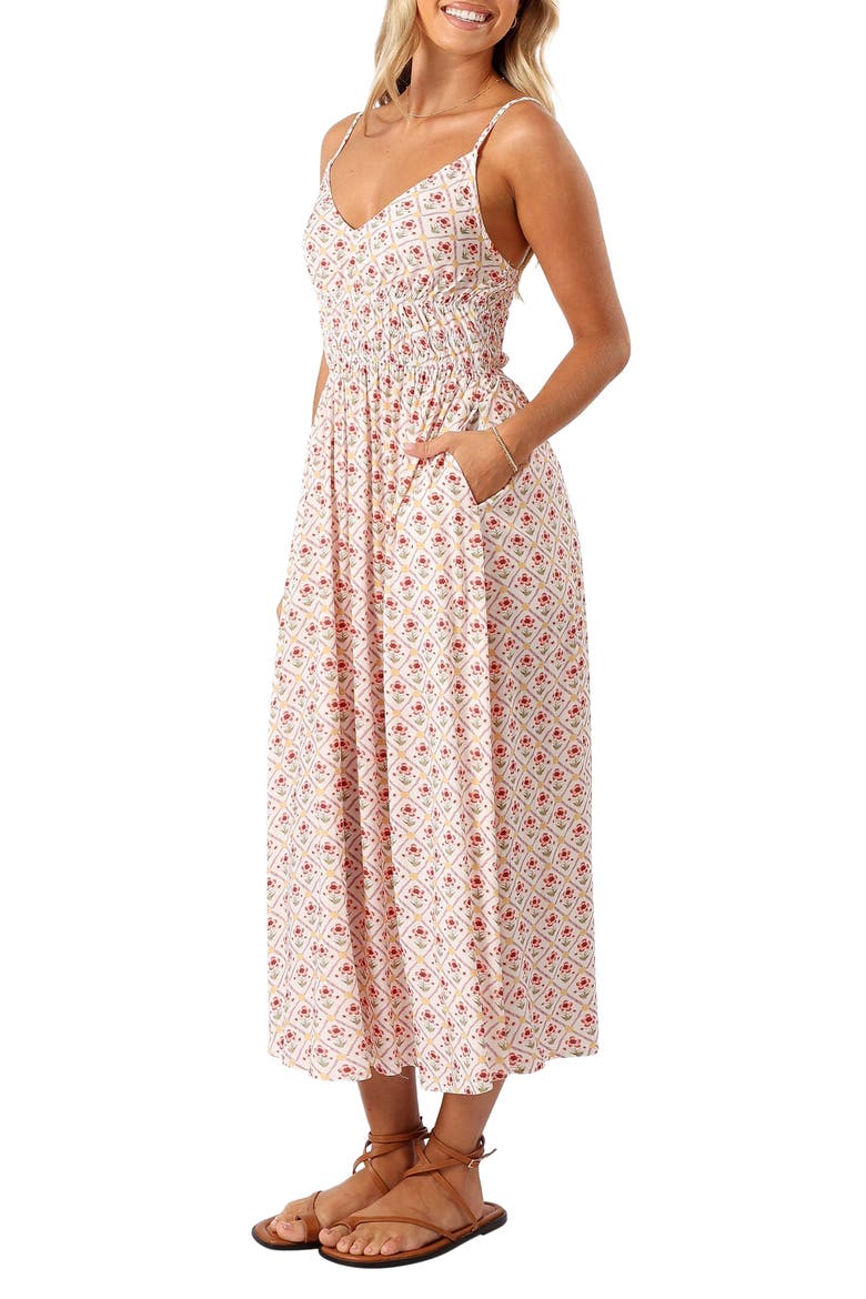 Phoeve Floral Print Midi Dress, Alternate, color, FLORAL