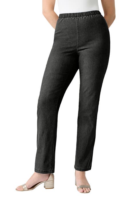 Plus Size Comfort Stretch Straight Leg Jean (Plus)