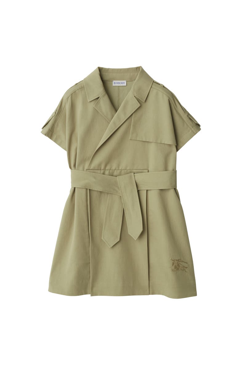 Burberry Cotton Blend Trench Dress, Main, color,