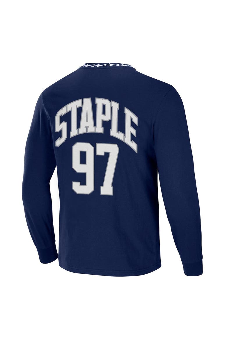 Men's NFL x Staple Navy Dallas Cowboys Core Team Long Sleeve T-Shirt, Alternate, color, Navy