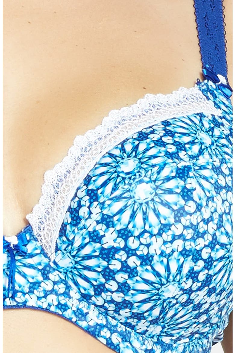 'Tiffany' Underwire Plunge Bra, Alternate, color, SAPPHIRE