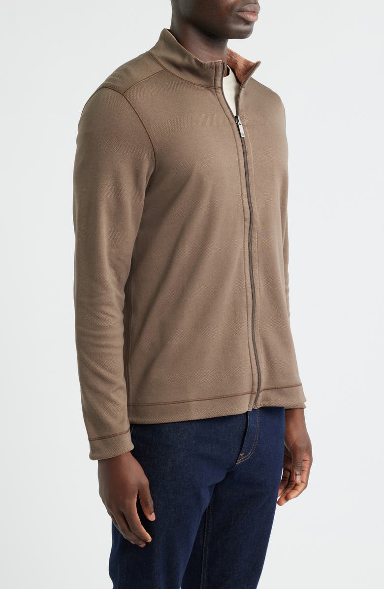 Johnston & Murphy XC4<sup>®</sup> Reversible Performance Zip Jacket, Alternate, color, Brown/ Rust