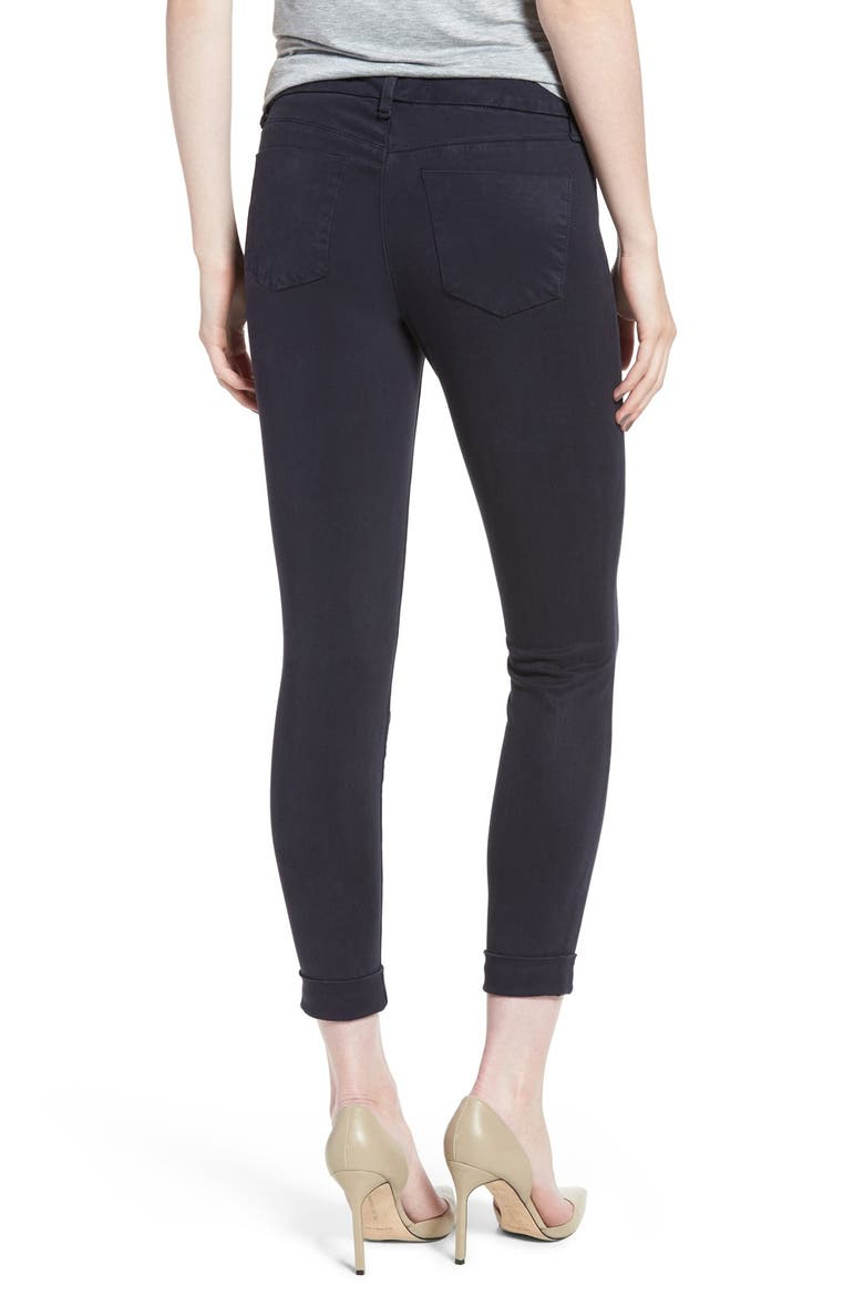 High Waist Ankle Super Skinny Jeans, Alternate, color, DARK NAVY