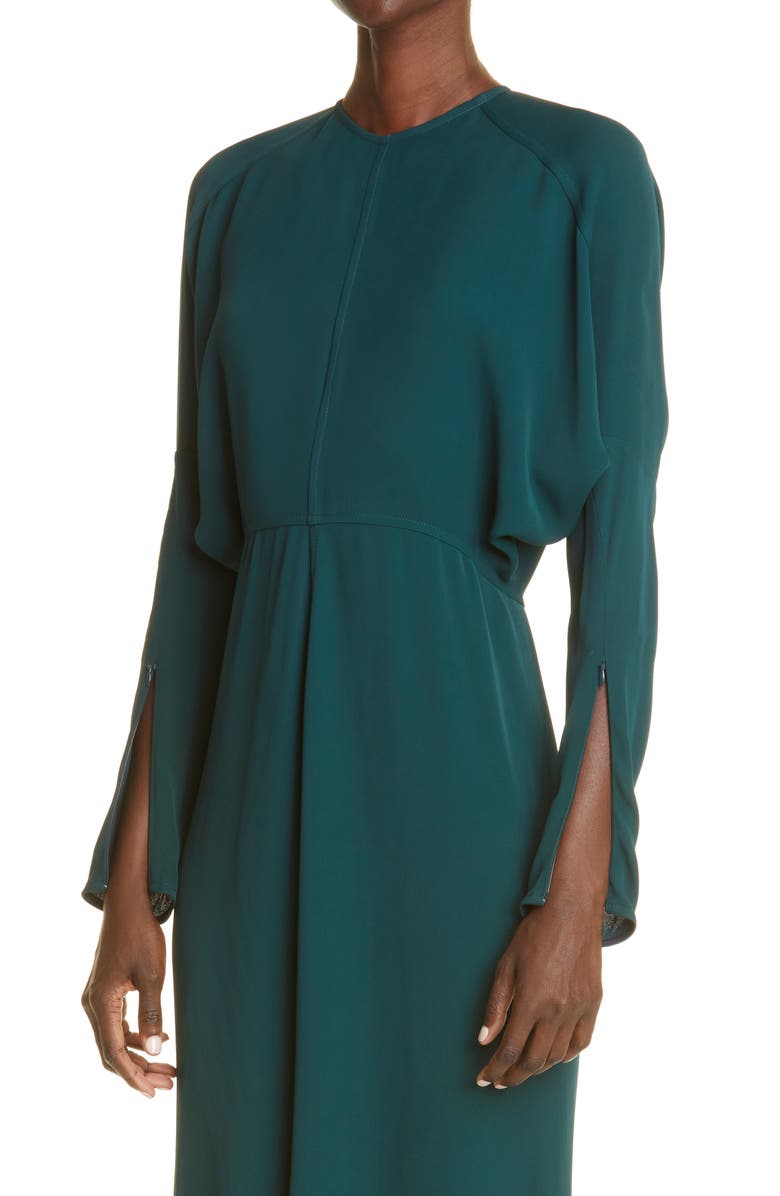 Victoria Beckham Dolman Long Sleeve Midi Dress, Alternate, color, 