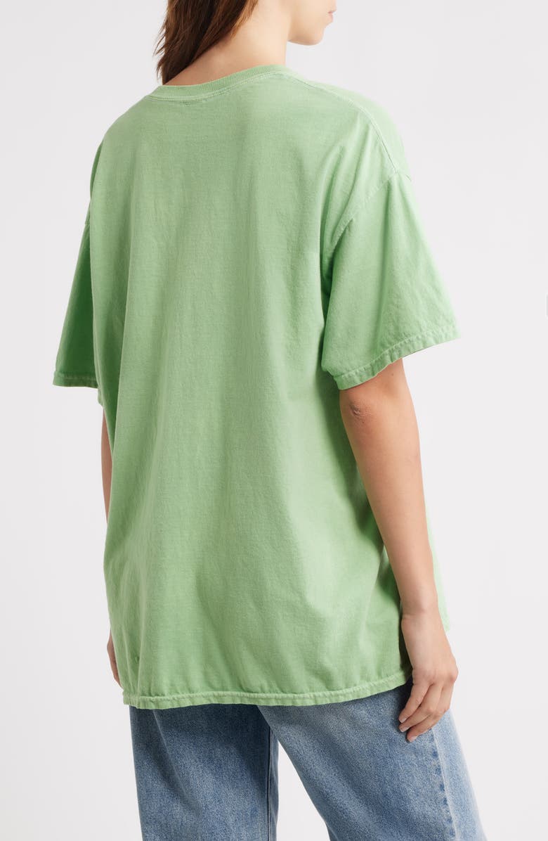 Merch Traffic Nirvana Swirl Oversize Graphic T-Shirt, Alternate, color, Green