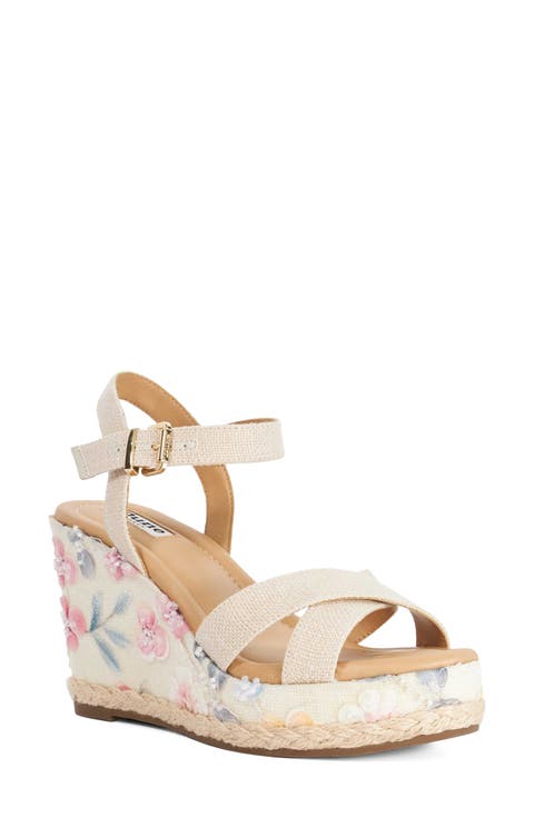 Kalmiah Esapdrille Ankle Strap Platform Wedge Sandal (Women)