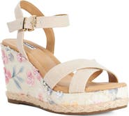 Dune London Kalmiah Esapdrille Ankle Strap Platform Wedge Sandal