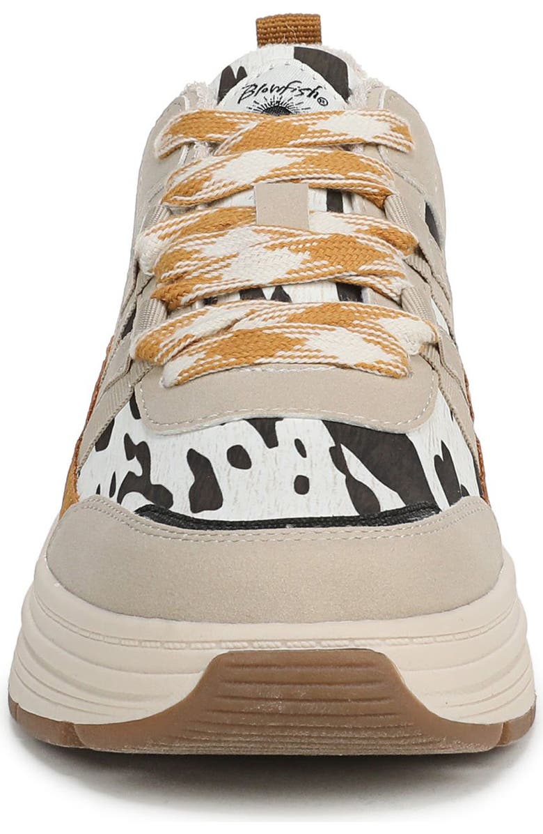 Blowfish Malibu Laurel Sneaker, Alternate, color, Tan/ Gold Multi Suede