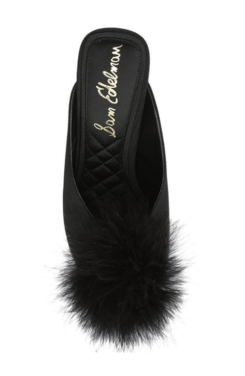 Sam Edelman Witney Feather Embellished Pump In Black