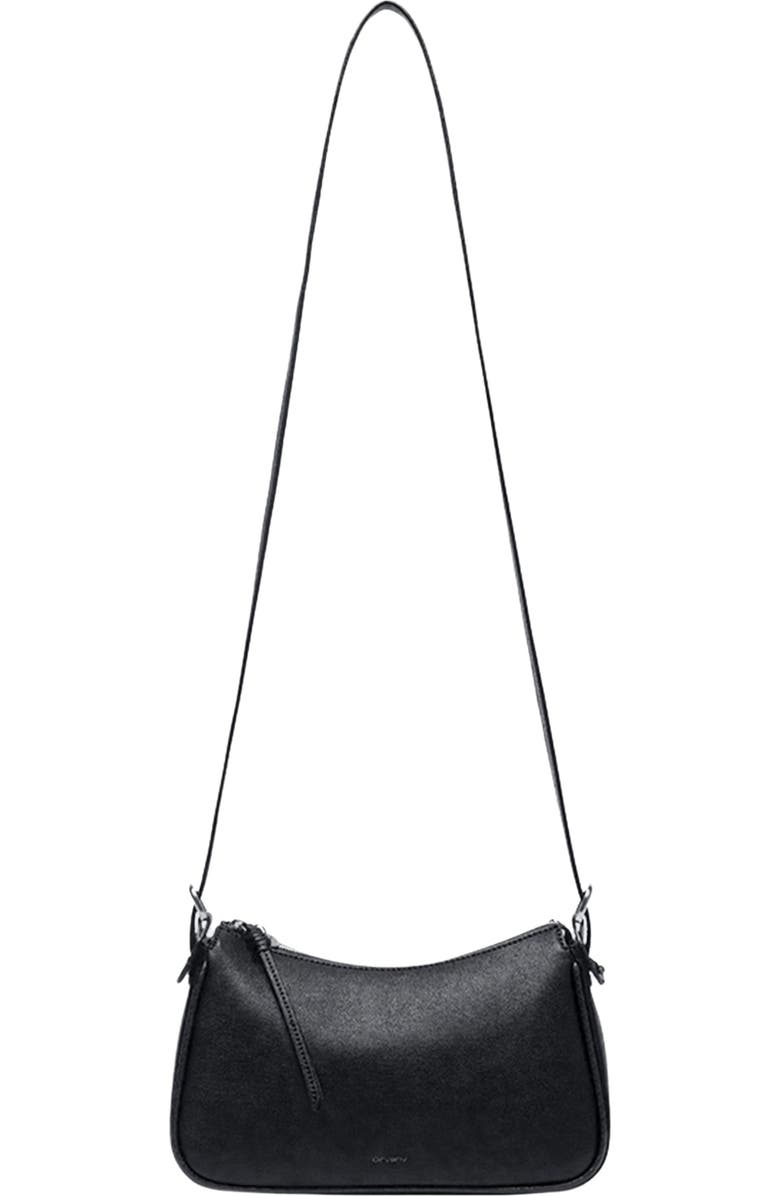 Oryany Small Lauren Leather Shoulder Bag, Alternate, color, Black