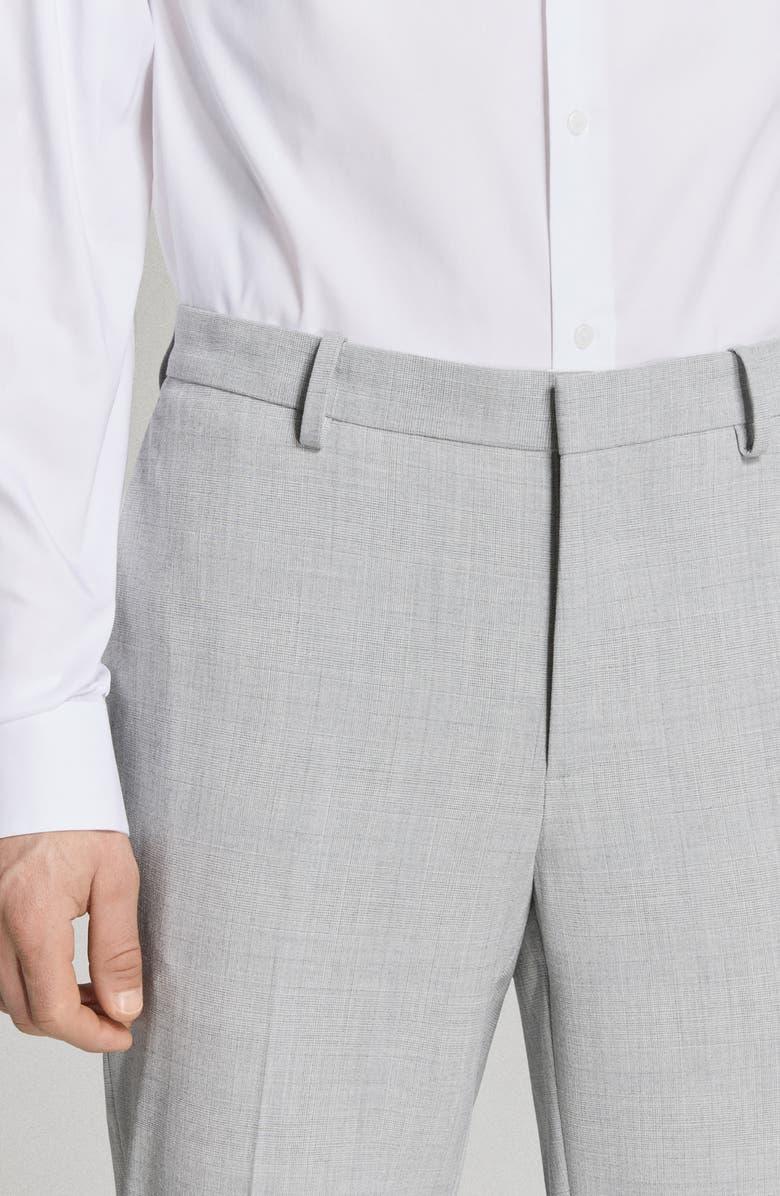 MANGO Super Slim Fit Stretch Suit Pants, Alternate, color, Light Heather Grey