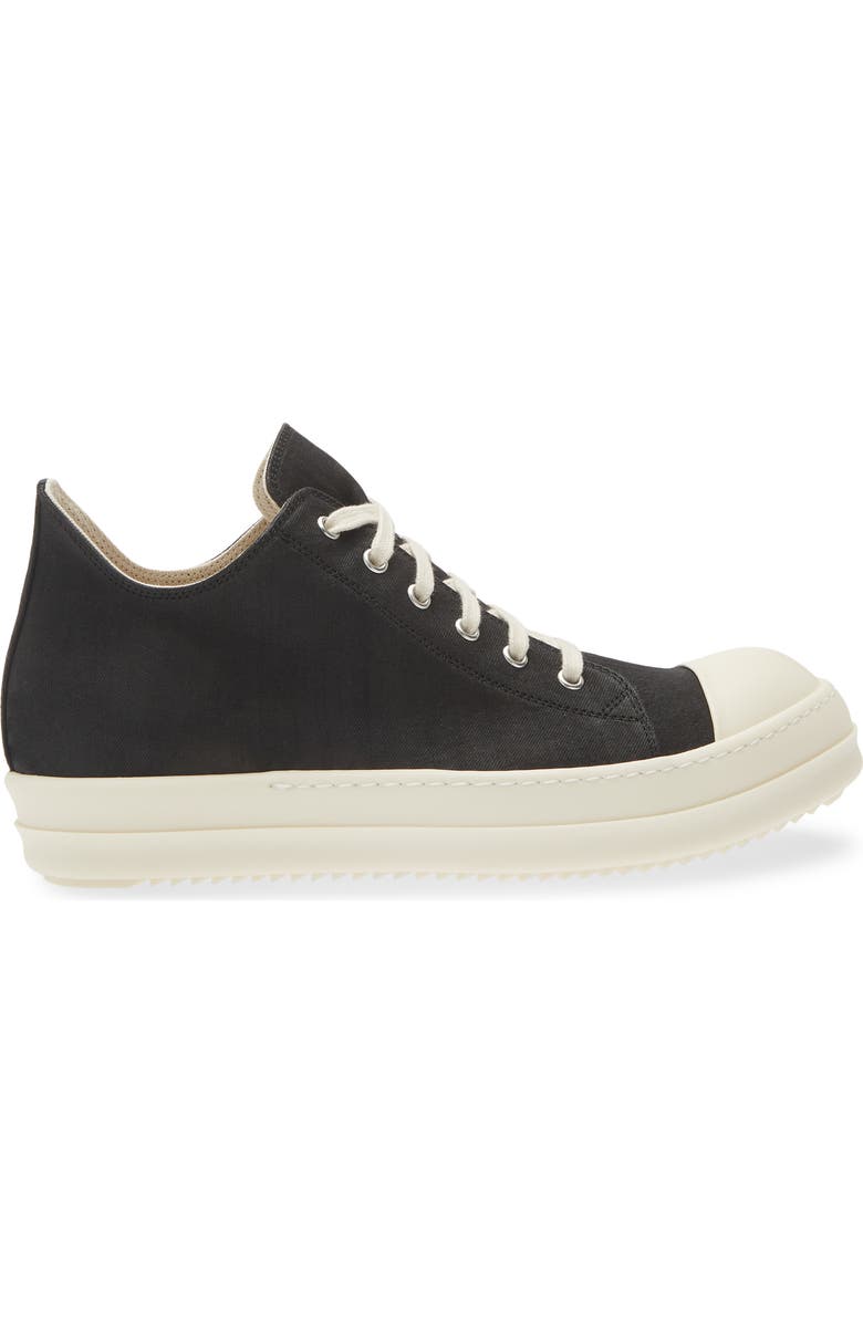 Rick Owens DRKSHDW Low Top Sneaker, Alternate, color, Black/ Milk/ Milk