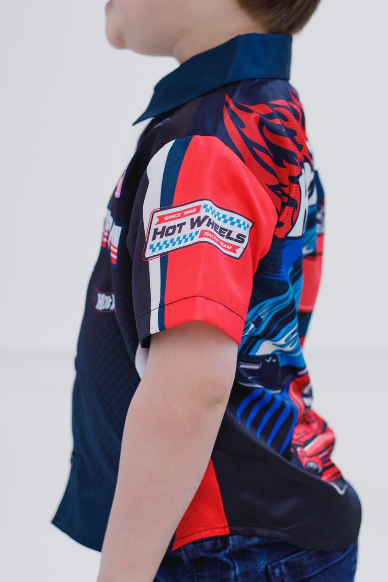 Button-Down Shirt, Alternate, color, Navy Blue Racing