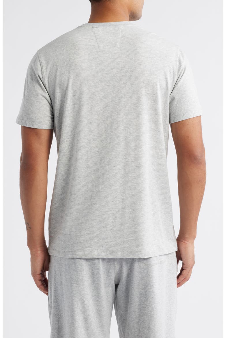 Stretch Cotton & Modal Pajama T-Shirt, Alternate, color, GREY STRIPE