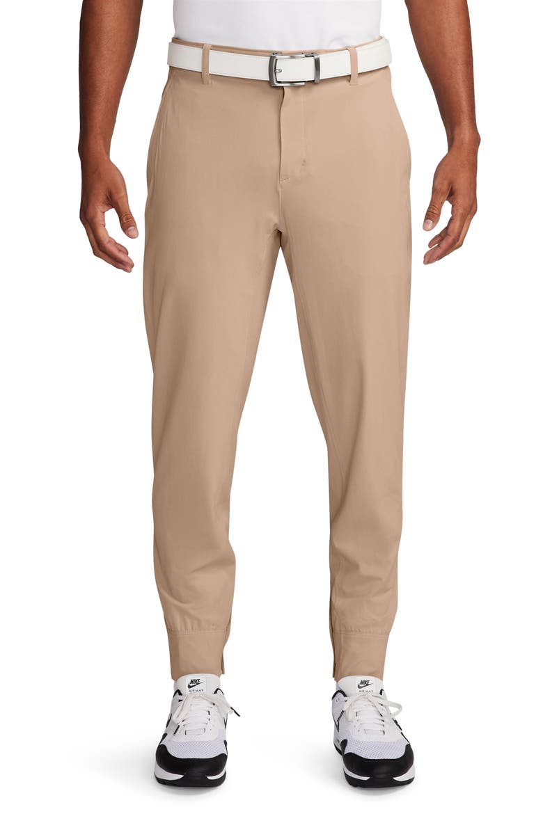 Dri-FIT Tour Repel Water Repellent Jogger Golf Pants, Main, color, HEMP/ BLACK
