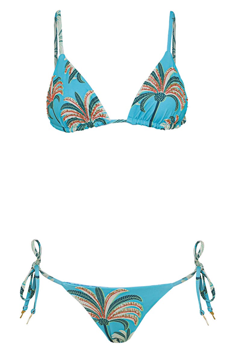Pacific Breeze Sunflash Reversible Bikini Bottoms, Alternate, color, AQUAMARINE