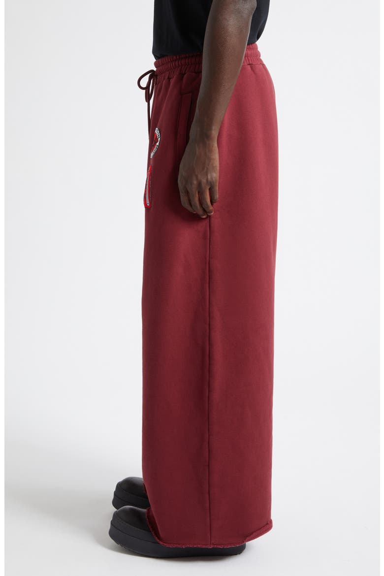 Bruce Lee Cotton Fleece Gym Sweatpants, Alternate, color, MERLOT