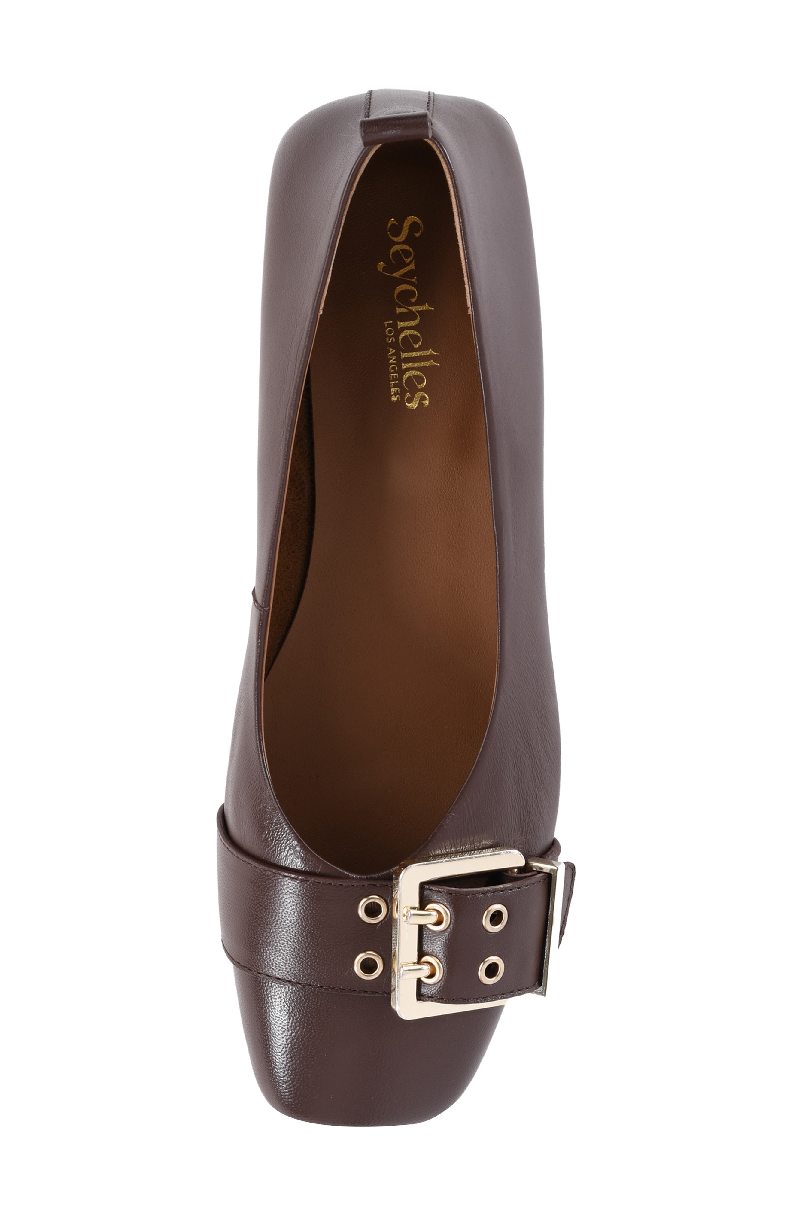 Seychelles Cambridge Pump, Alternate, color, Brown Leather