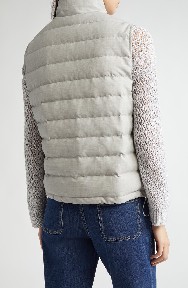 Eleventy Wool Blend Down Puffer Vest, Alternate, color, 