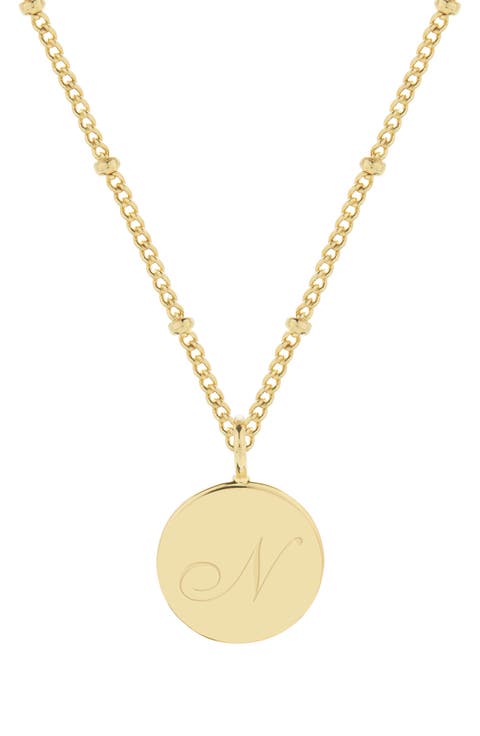 Lizzie Initial Pendant Necklace