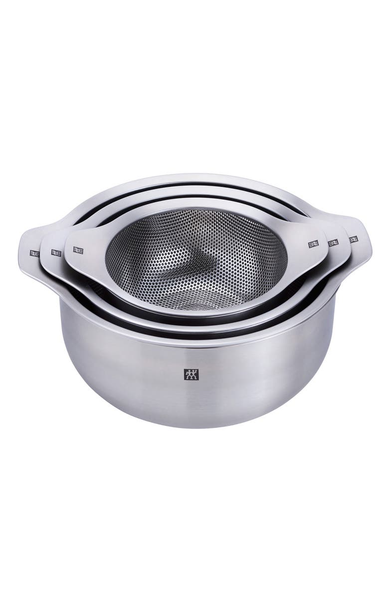 ZWILLING Prep 6-Piece Bowl & Strainer Set, Alternate, color, Stainless Steel