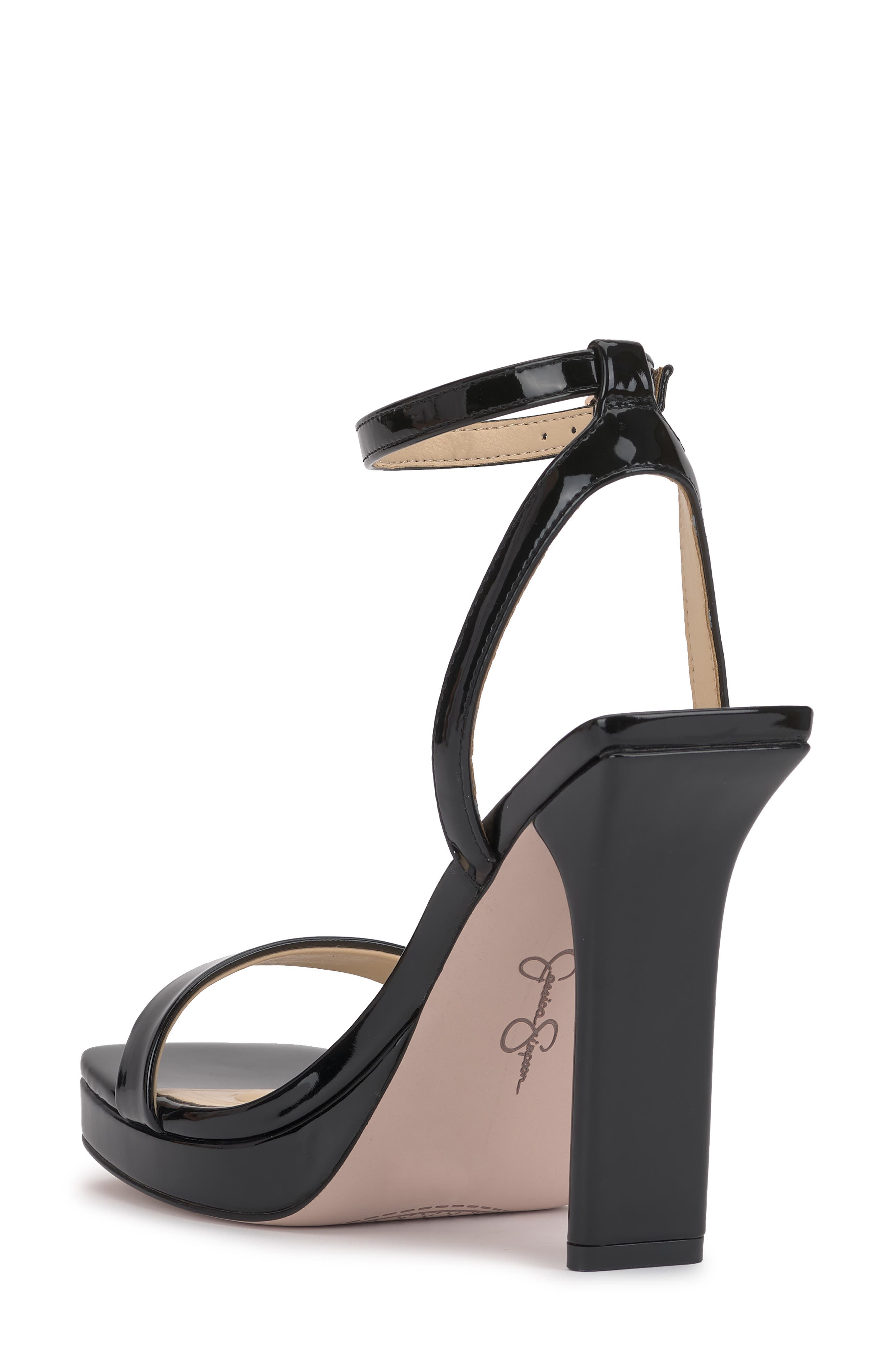 Jessica Simpson Adonia Ankle Strap Platform Sandal, Alternate, color, Black
