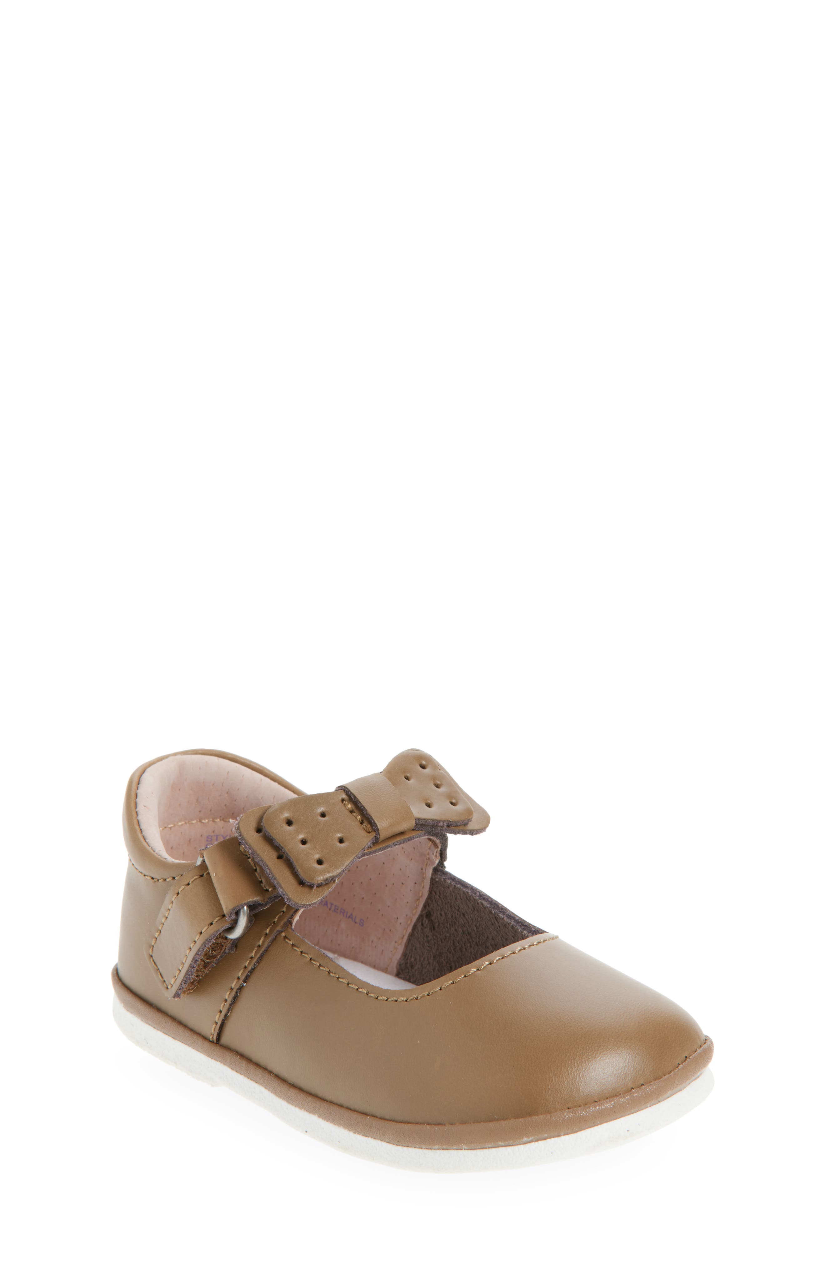 L
AMOUR Kids
 Ava Bow Mary Jane, Main, color, Mocha
